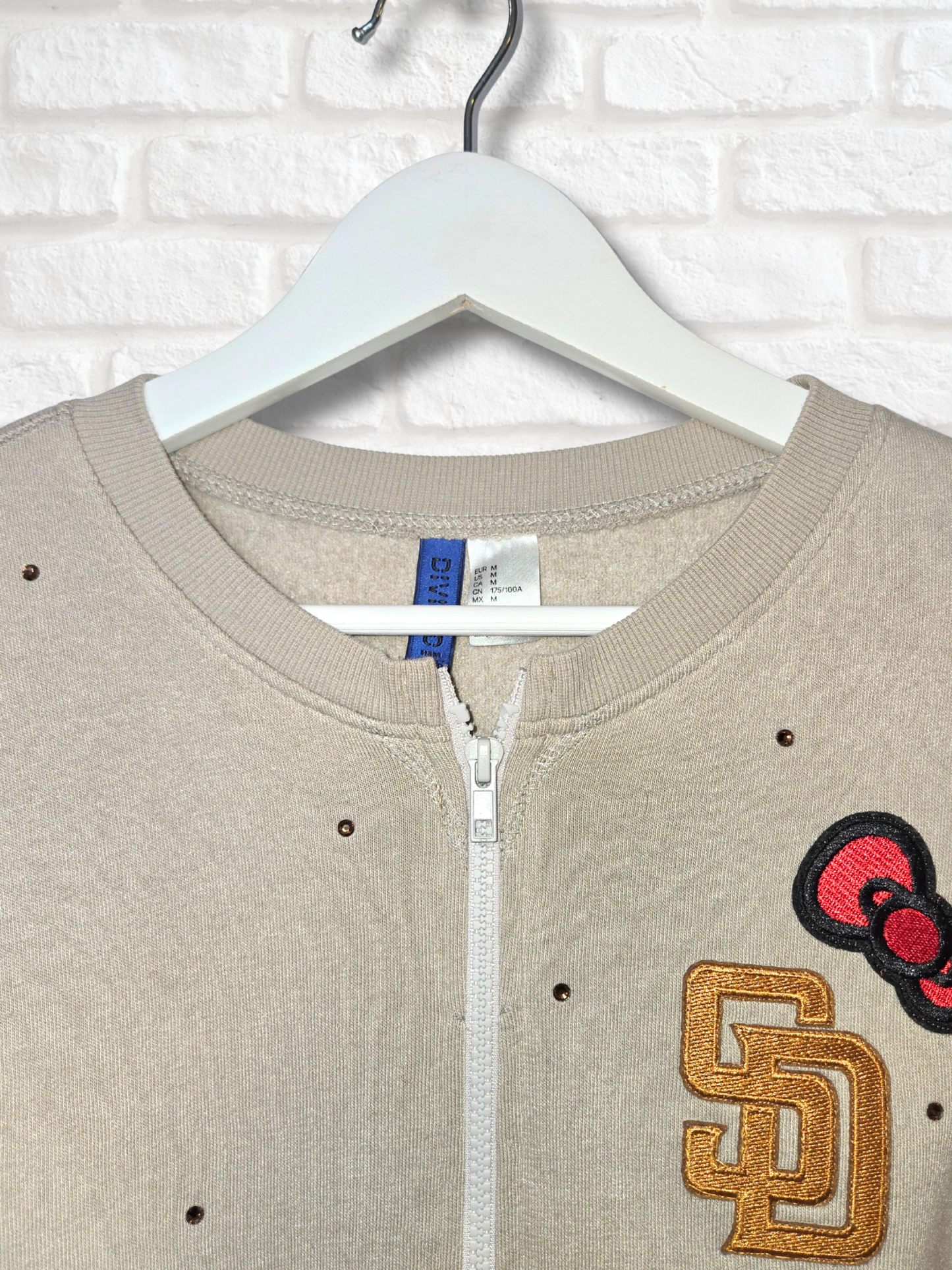 San Diego Padres HK Crop Zip-Up Sweatshirt