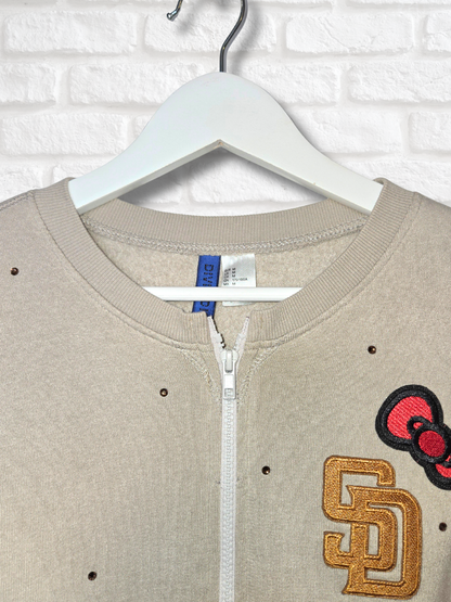 San Diego Padres HK Crop Zip-Up Sweatshirt