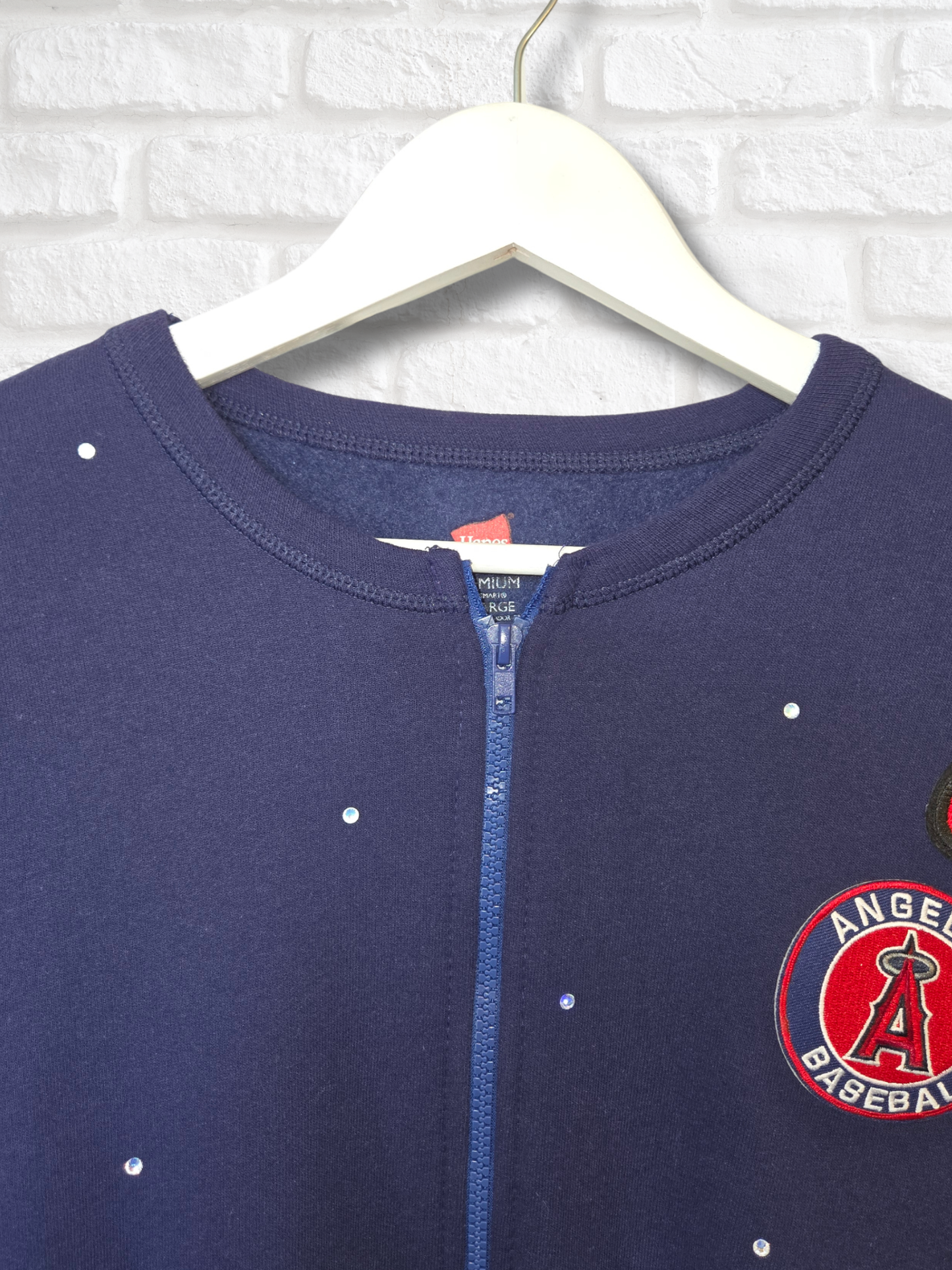 Los Angeles Angels HK Crop Zip-Up Sweatshirt - XL