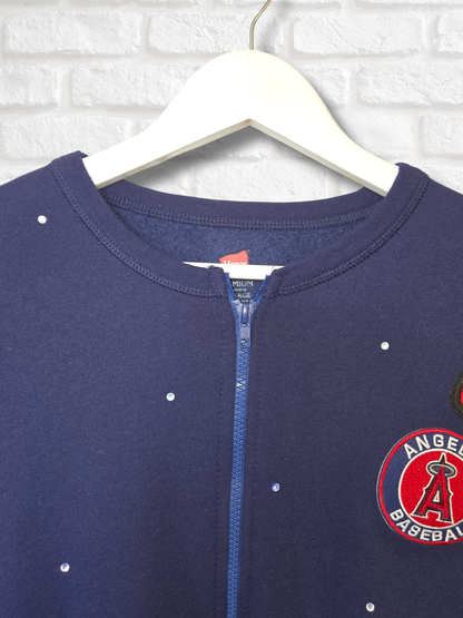 Los Angeles Angels HK Crop Zip-Up Sweatshirt - XL