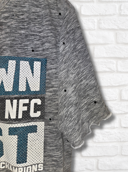 Philadelphia Eagles Ruffle Crop Top - Medium