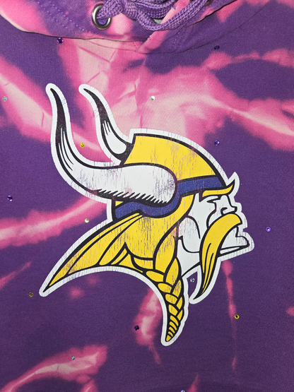 Minnesota Vikings Crop Hoodie- Small