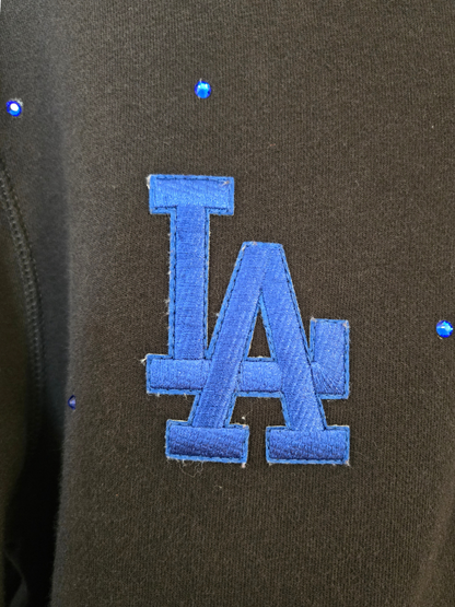 Los Angeles Dodgers Crop Zip-Up Sweatshirt - Large