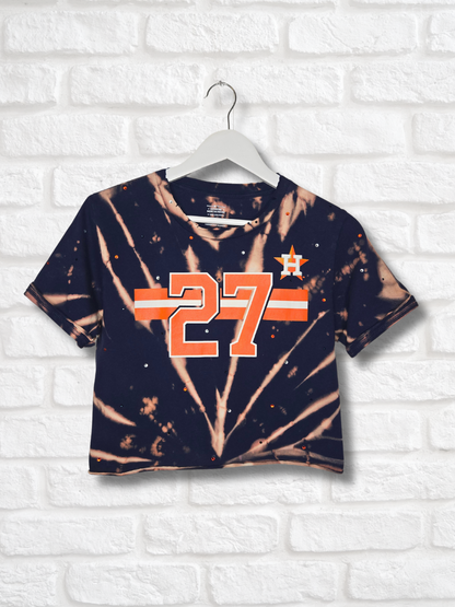 Houston Astros Crop Top- Small