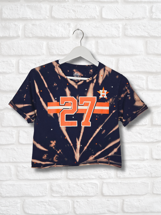 Houston Astros Crop Top- Small