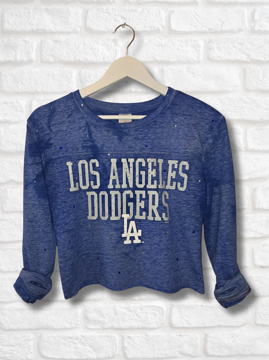Los Angeles Dodgers Crop Top  -Small