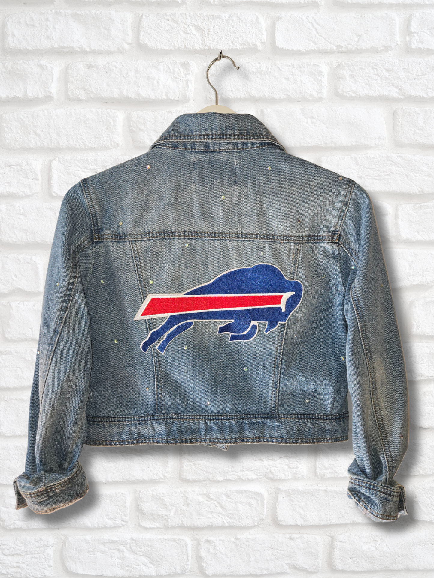 Buffalo Bills Crop Denim Jacket