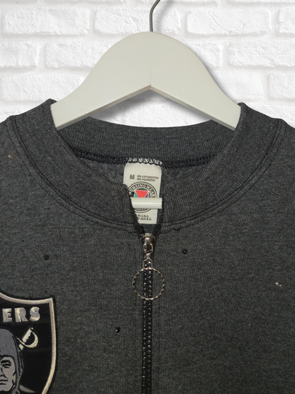 Las Vegas Raiders Crop Zip-Up Sweatshirt