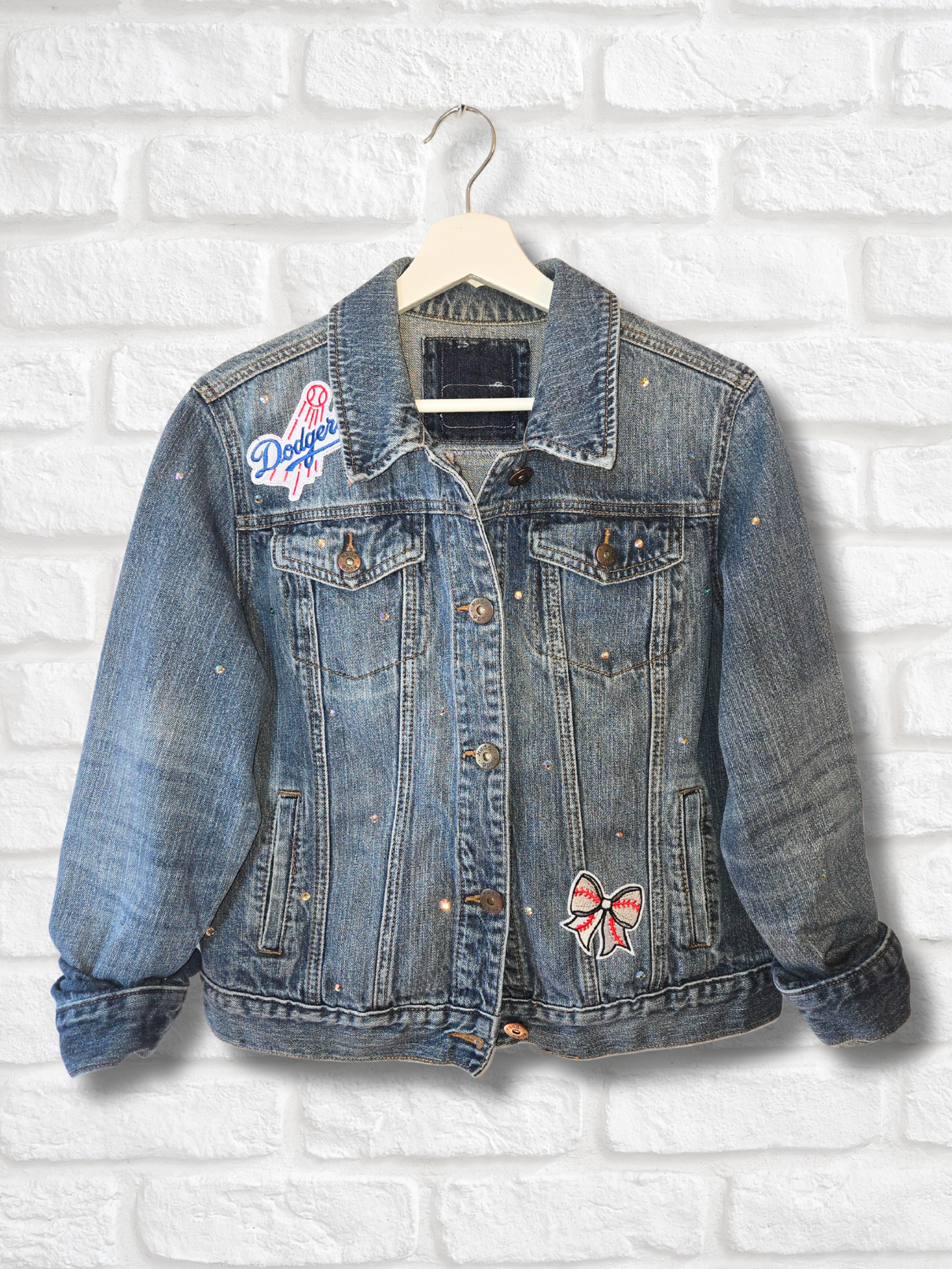 Los Angeles Dodgers Rhinestone Denim Jacket