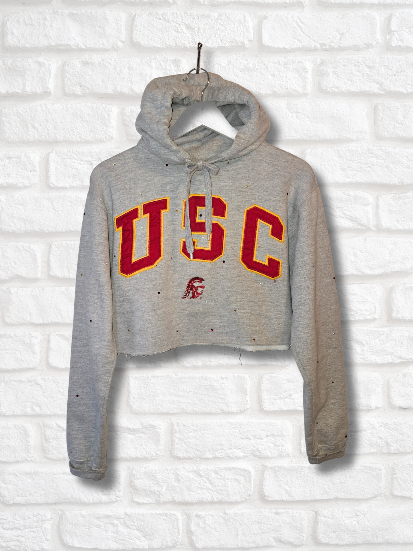 USC Trojans Crop Hoodie