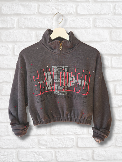San Diego State Aztecs Crop Sweatshirt