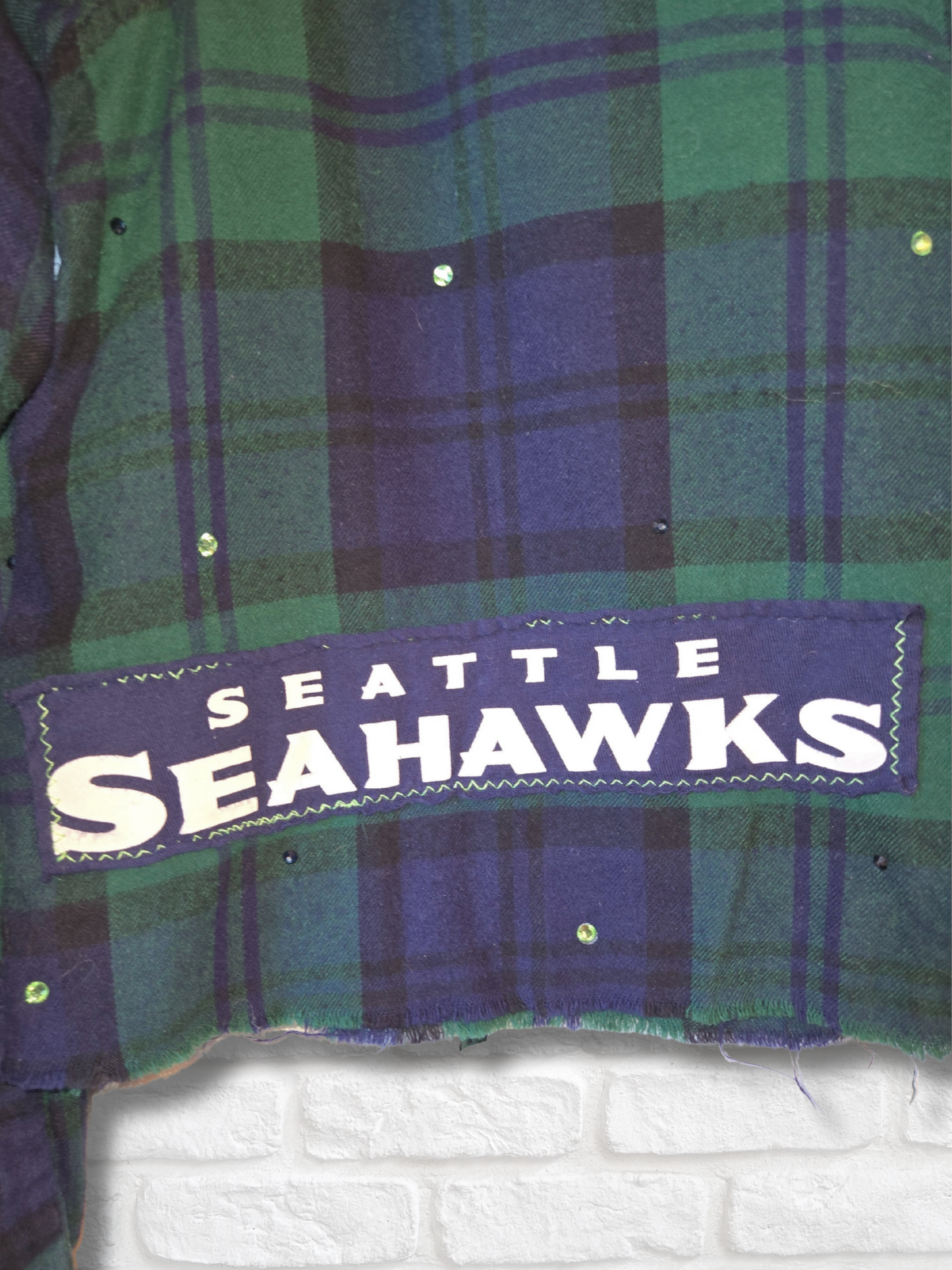 Seattle Seahawks Crop Flannel