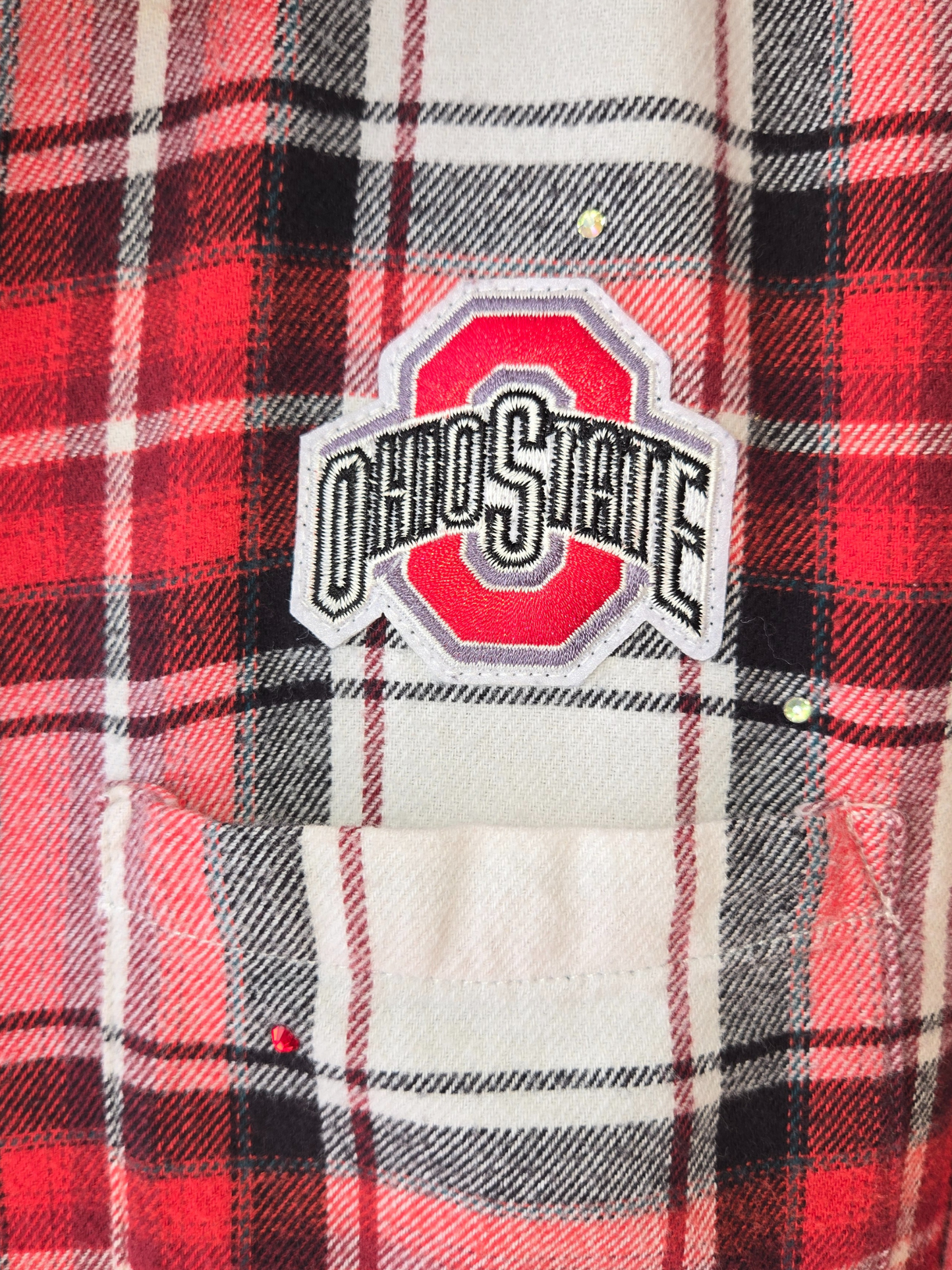 Ohio State Buckeyes Crop Flannel