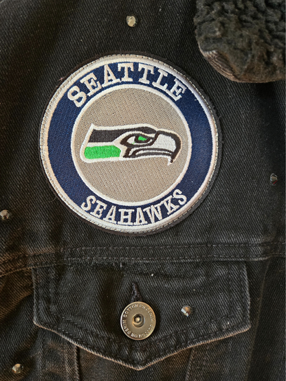 Seattle Seahawks Sherpa Lined Denim Jacket