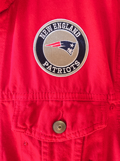 New England Patriots Oversized Denim Jacket