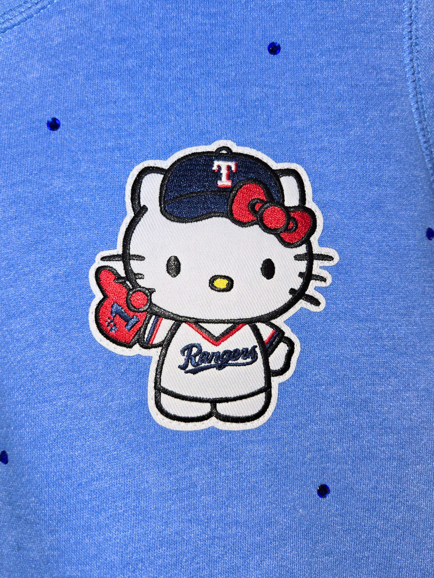 Texas Rangers HK Crop Zip-Up Sweatshirt