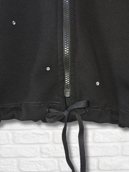Los Angeles Dodgers Crop Zip-Up Sweatshirt - Medium
