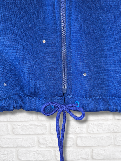New York Mets Crop Zip-Up Sweatshirt - Small