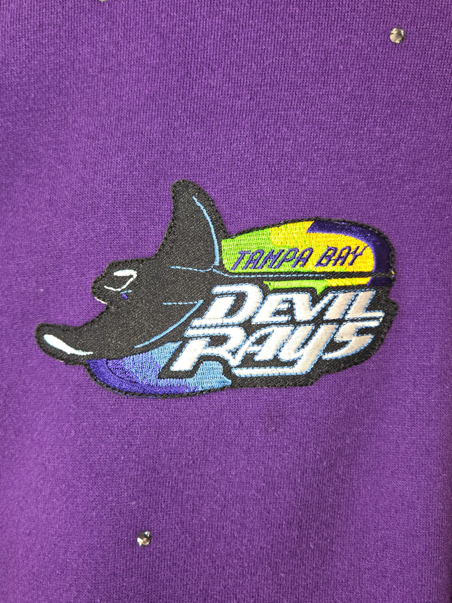 Tampa Bay Rays Crop Zip-Up Sweatshirt - L/XL