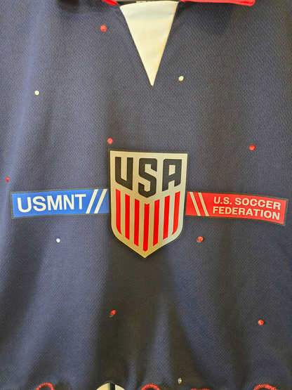 Team USA Ruffle Crop Top- Small