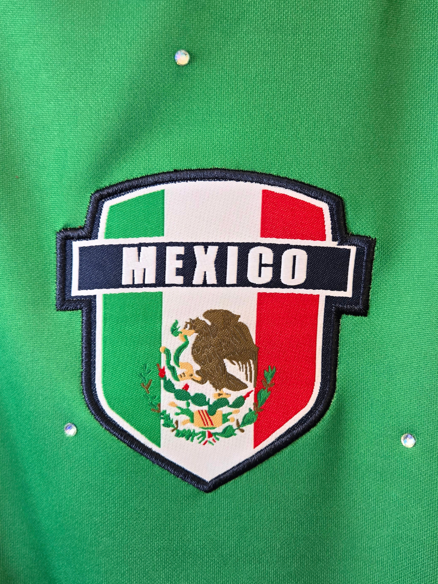 Team Mexico Ruffle Crop Top - XL