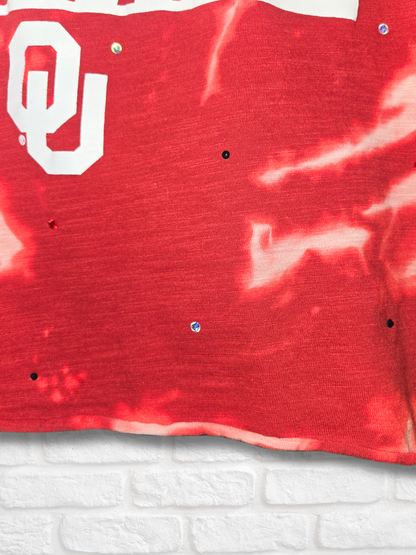 Oklahoma Sooners Crop Top- Large