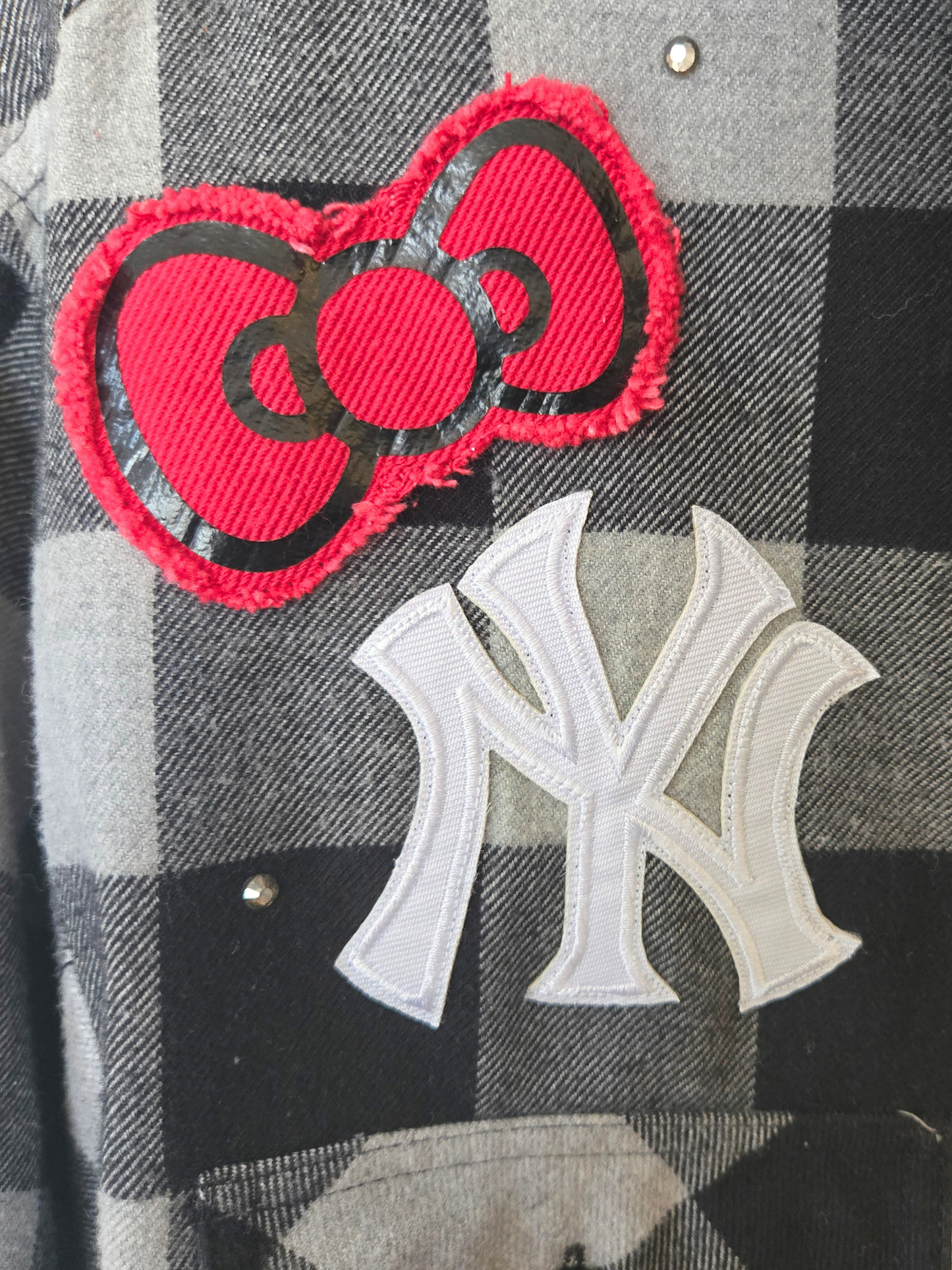 Yankees HK Crop Flannel- Large