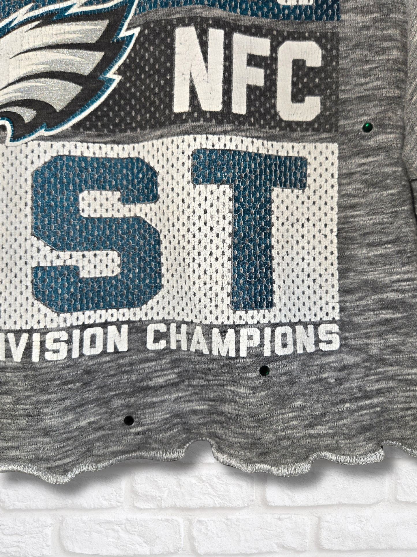 Philadelphia Eagles Ruffle Crop Top - Medium