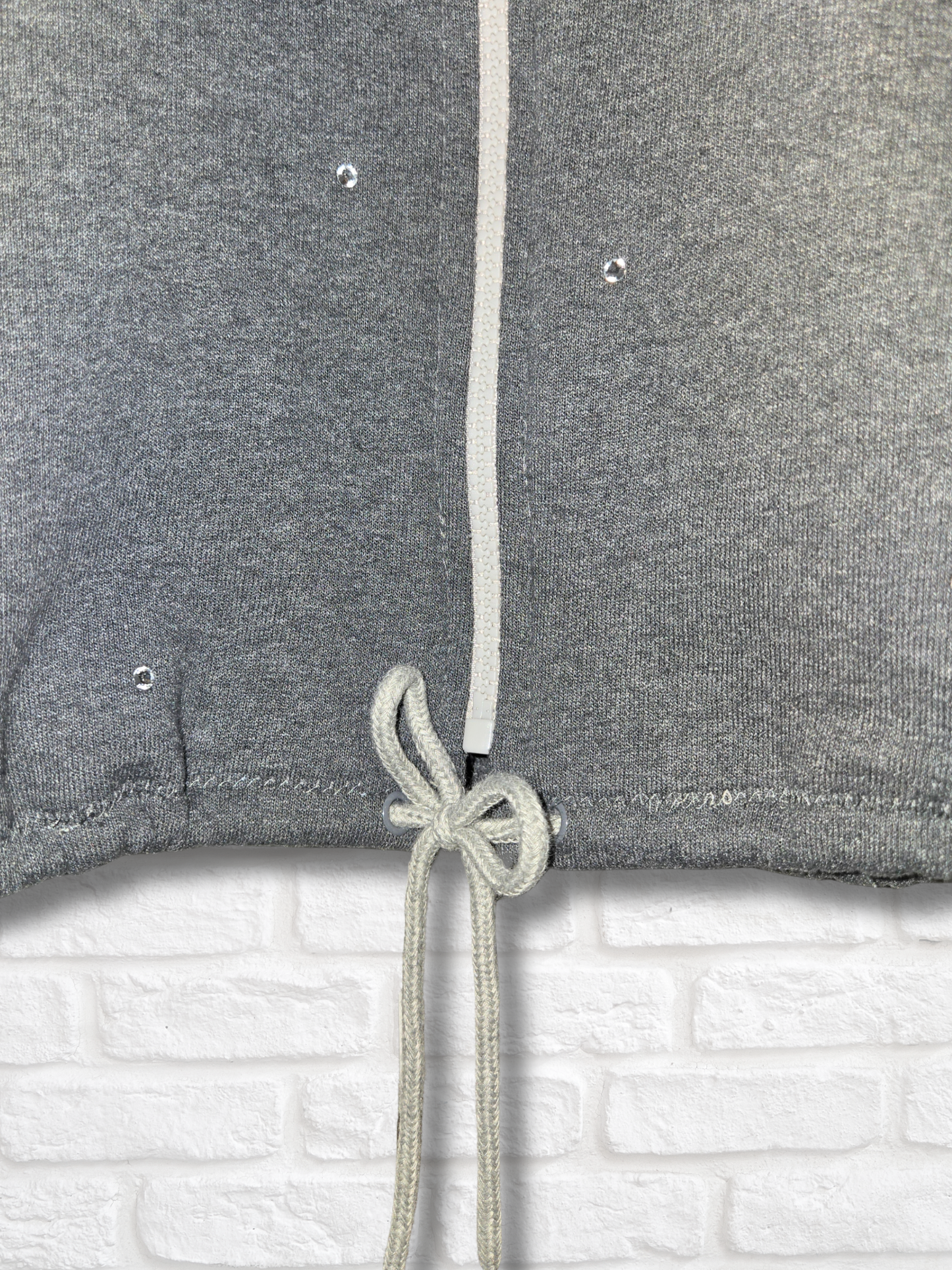 Las Vegas Raiders Crop Zip-Up Sweatshirt- Large