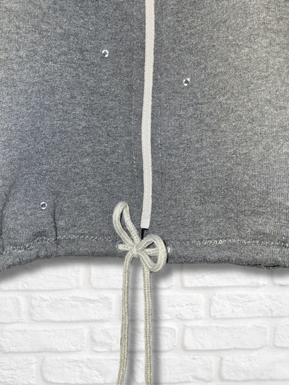 Las Vegas Raiders Crop Zip-Up Sweatshirt- Large
