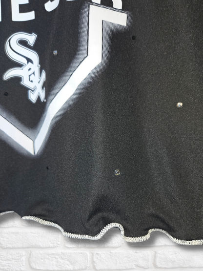 Chicago White Sox Ruffle Crop Top - Small