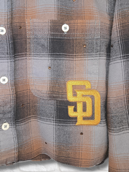 San Diego Padres Crop Flannel- Small
