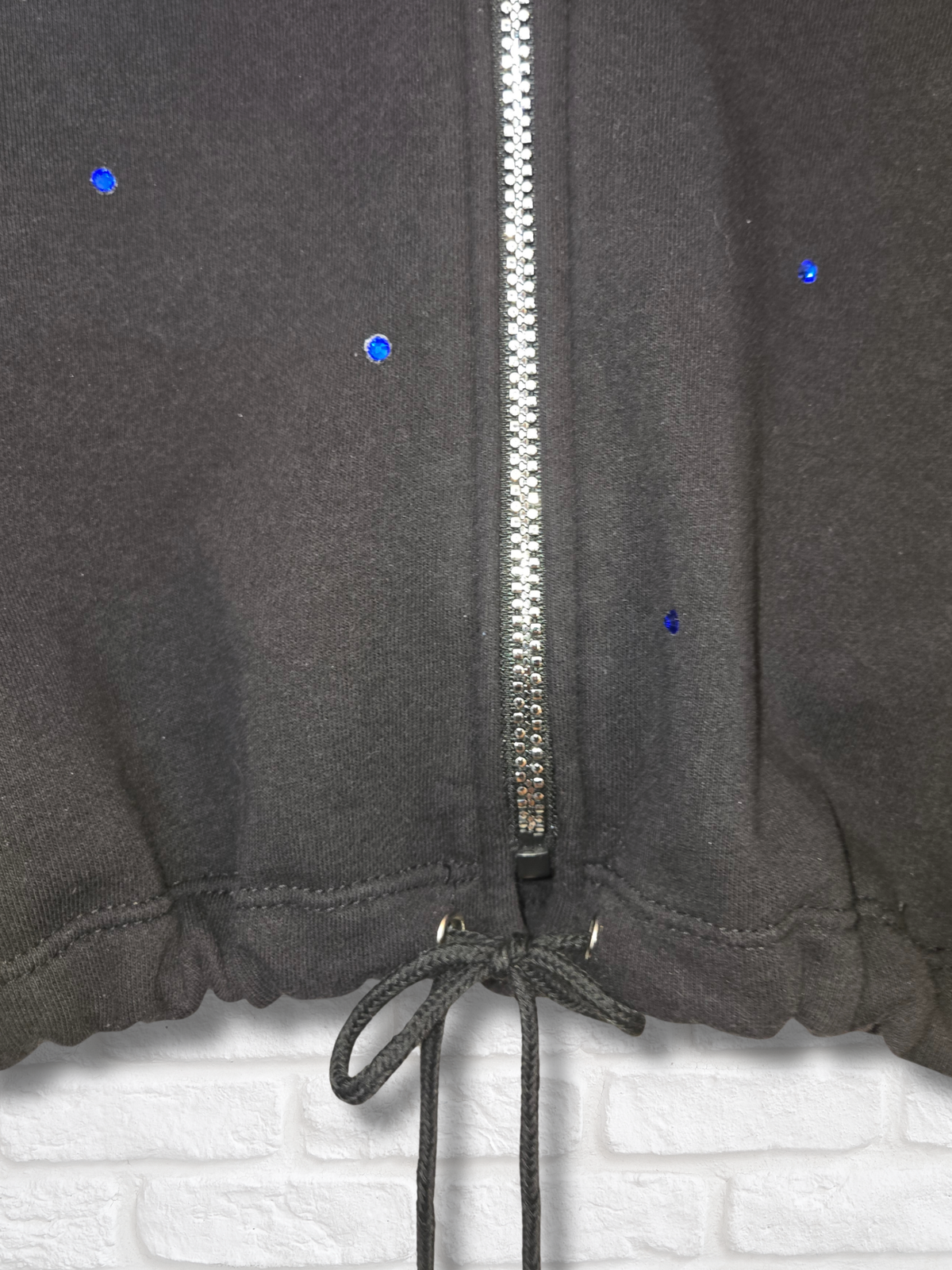 Los Angeles Dodgers Crop Zip-Up Sweatshirt - Large