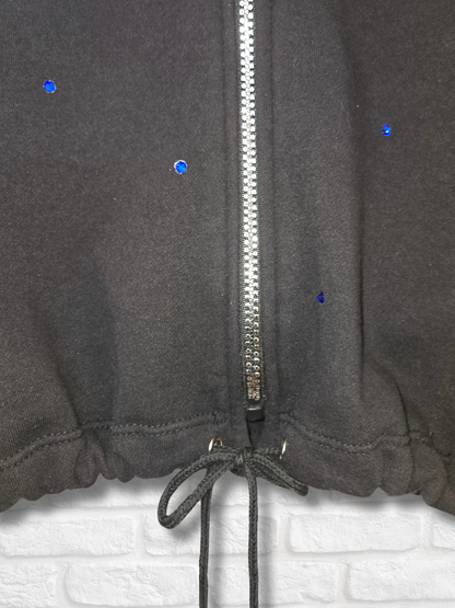 Los Angeles Dodgers Crop Zip-Up Sweatshirt - Large