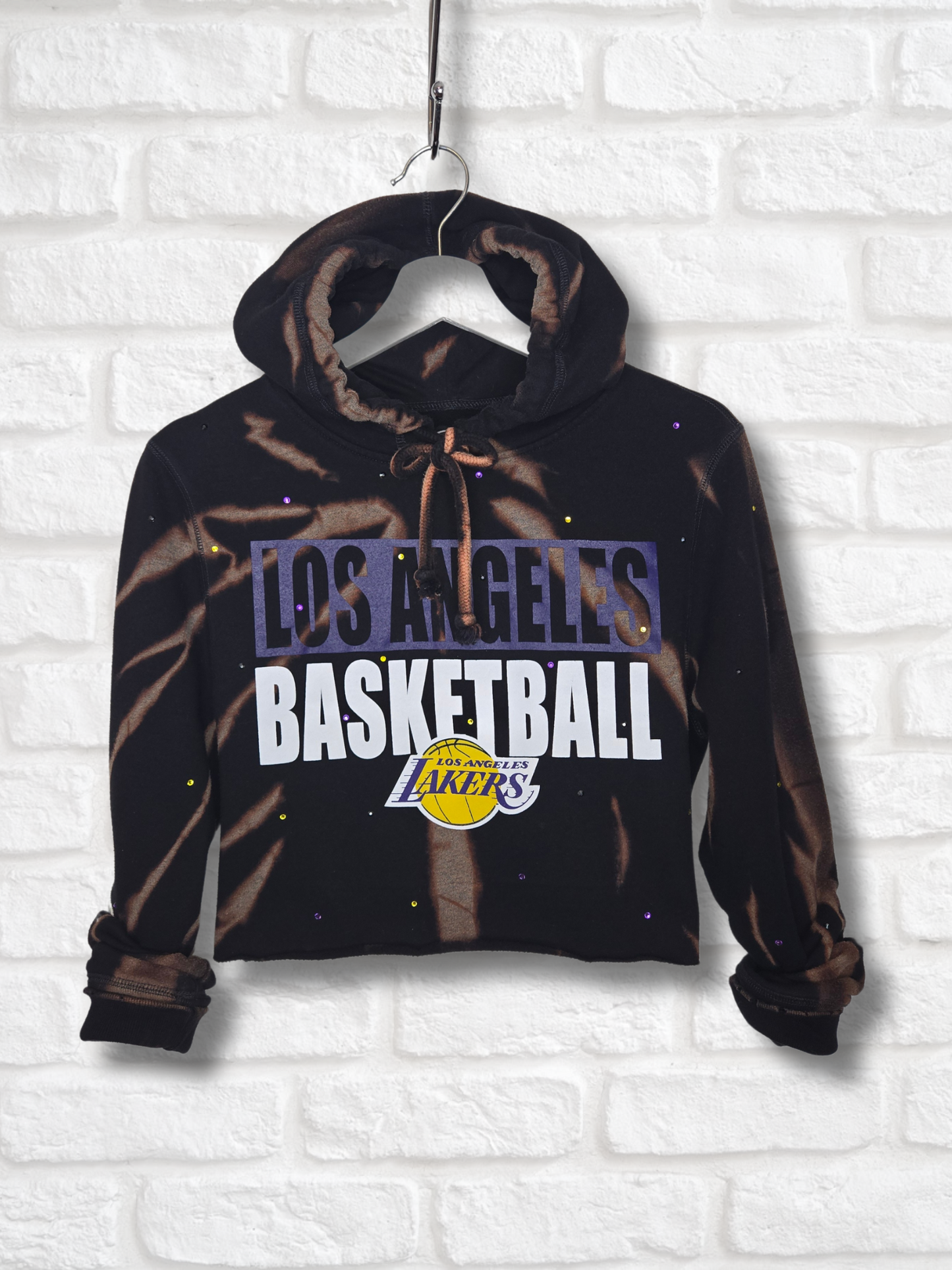 Los Angeles Lakers Crop Hoodie - Small