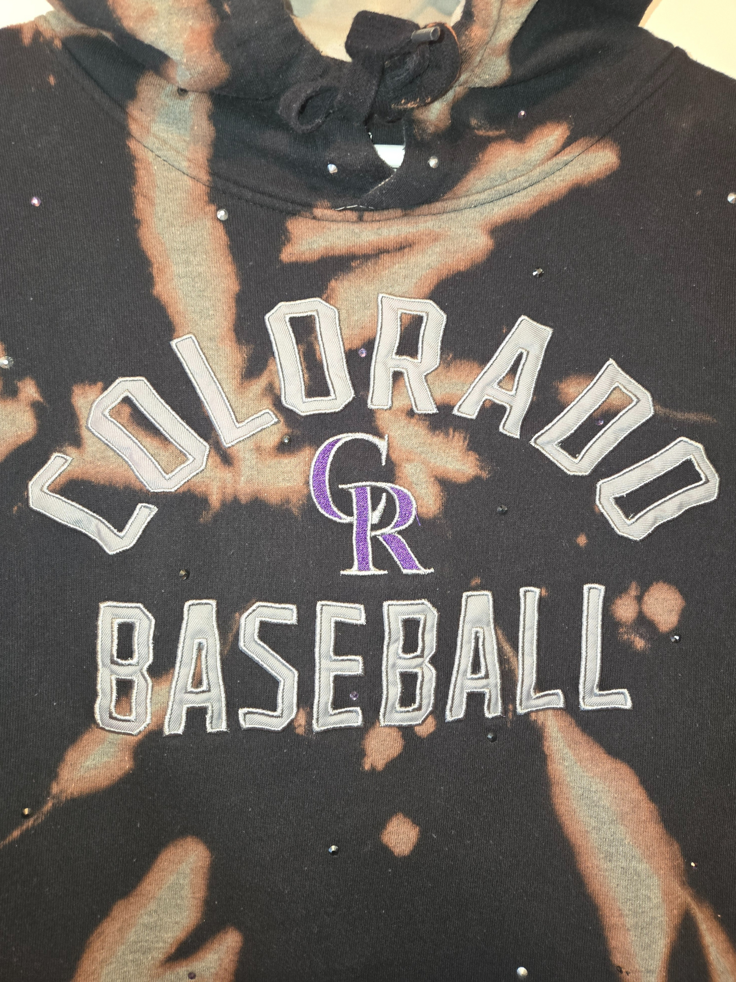 Colorado Rockies Crop Hoodie - Medium