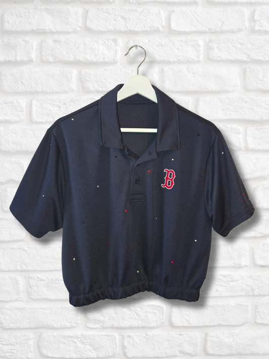 Boston Red Sox Crop Polo- Medium