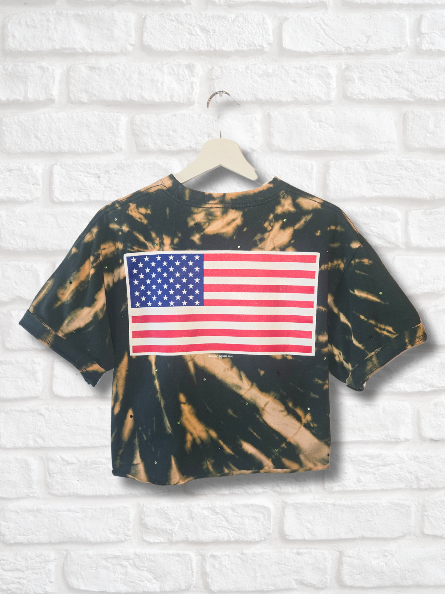 Vegas Athletics Stars & Stripes Crop Top- Large