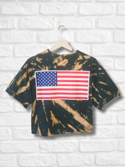 Vegas Athletics Stars & Stripes Crop Top- Large