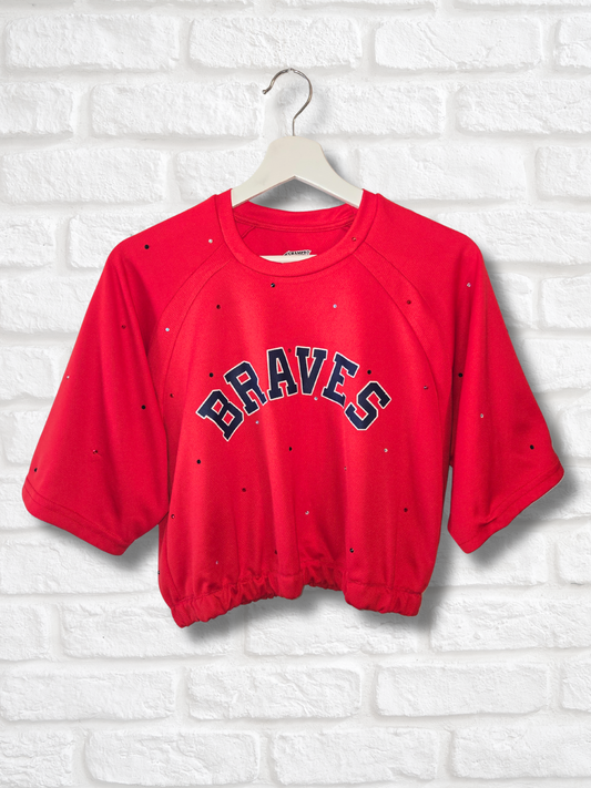 Atlanta Braves Crop Top - Medium
