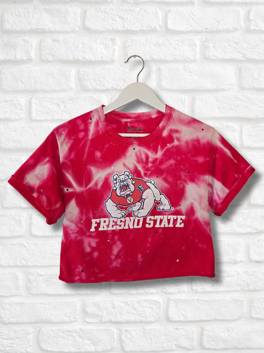 Fresno State Bulldogs Crop Top- Small
