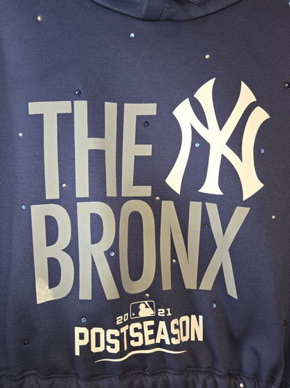New York Yankees Crop Hoodie - S/M