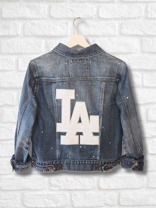 Los Angeles Dodgers Rhinestone Denim Jacket