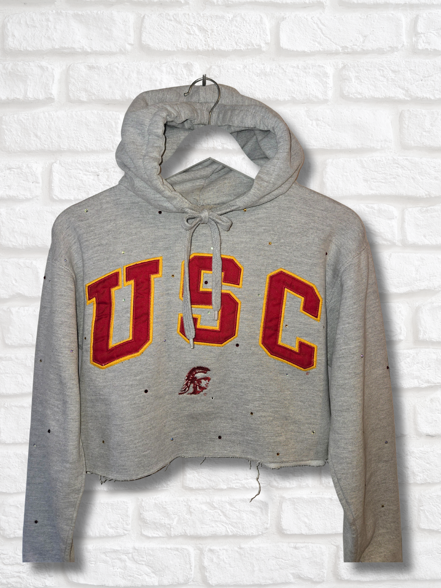 USC Trojans Crop Hoodie