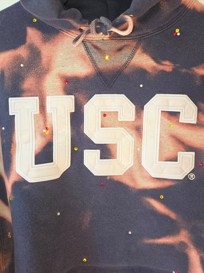 USC Trojans Crop Hoodie