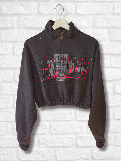 San Diego State Aztecs Crop Sweatshirt