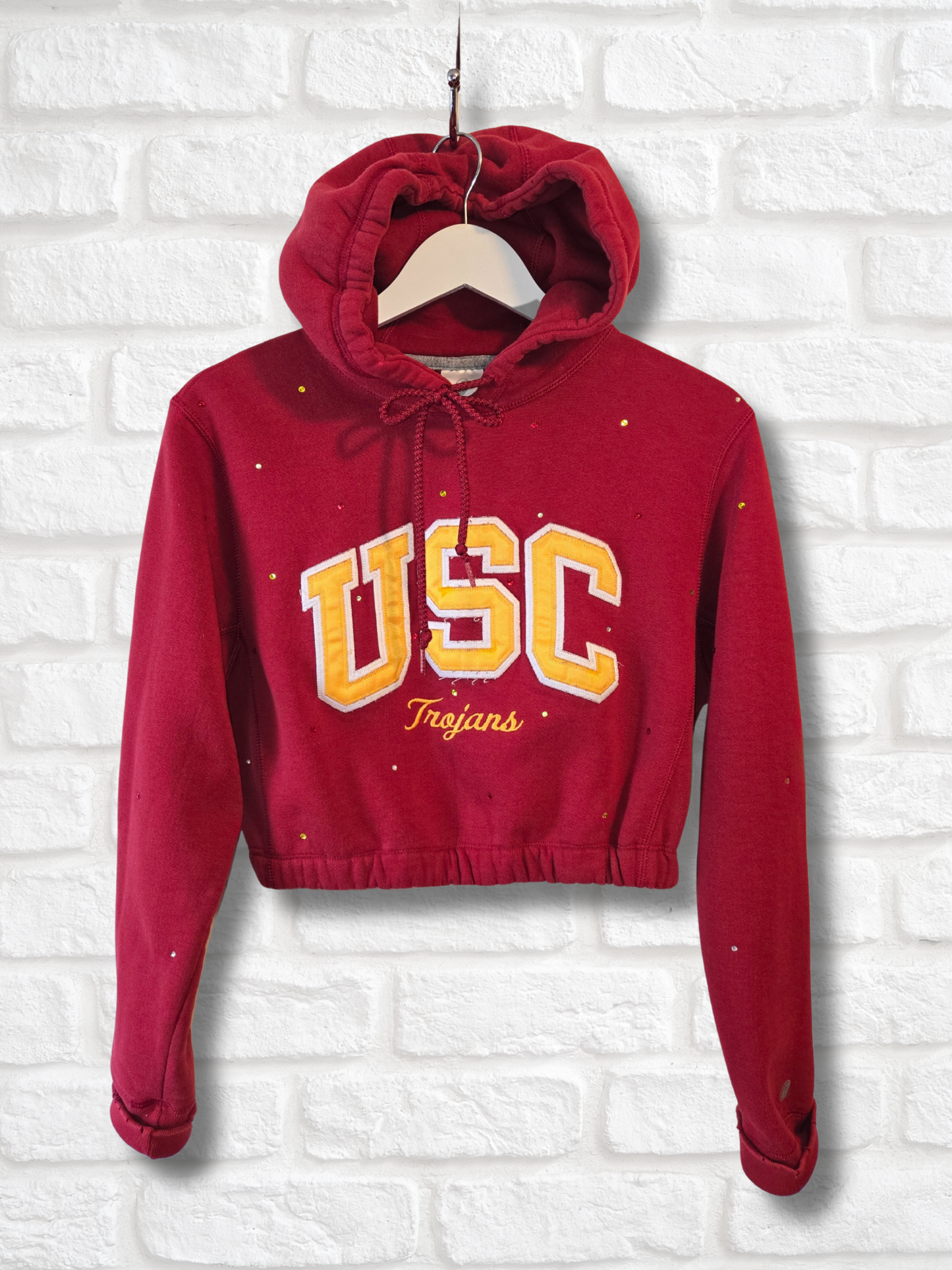USC Trojans Crop Hoodie