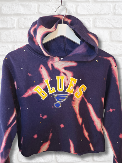 St. Louis Blues Crop Hoodie