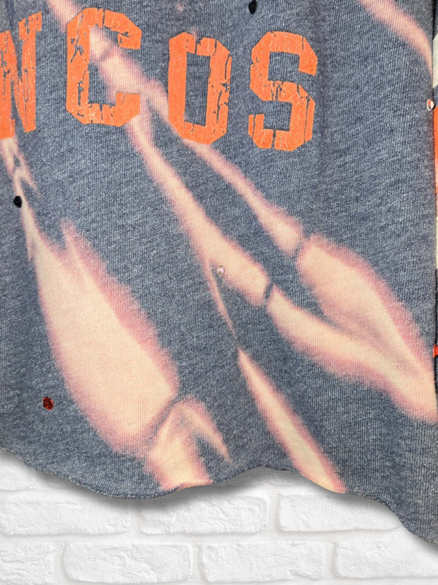 Denver Broncos Long Sleeve Crop Top