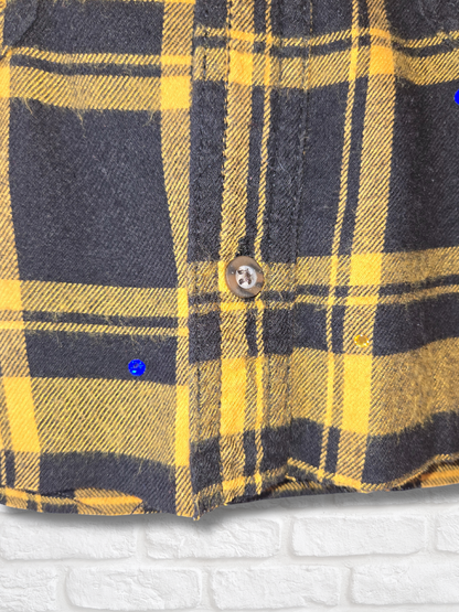 Los Angeles Rams Rhinestone Crop Flannel